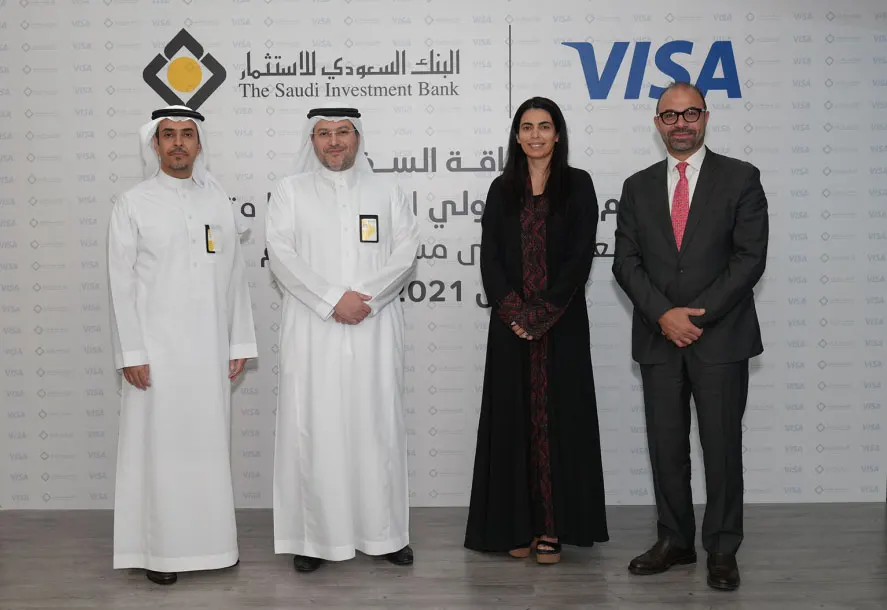Visa honors The Saudi Investment Bank for registering the world's highest spending volume in its class for 2022-2021